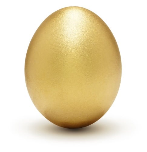 Golden Egg for Easter